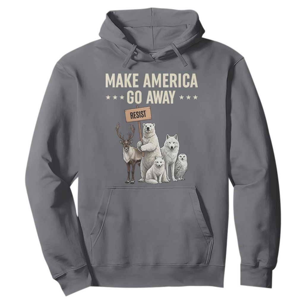 Make America Go Away Hoodie Greenland Support Gift TS12 Charcoal Print Your Wear