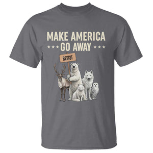 Make America Go Away T Shirt Greenland Support Gift TS12 Charcoal Print Your Wear