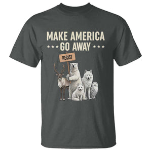 Make America Go Away T Shirt Greenland Support Gift TS12 Dark Heather Print Your Wear