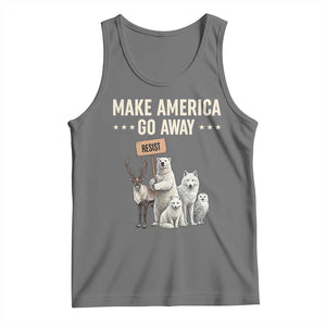 Make America Go Away Tank Top Greenland Support Gift TS12 Black Heather Print Your Wear