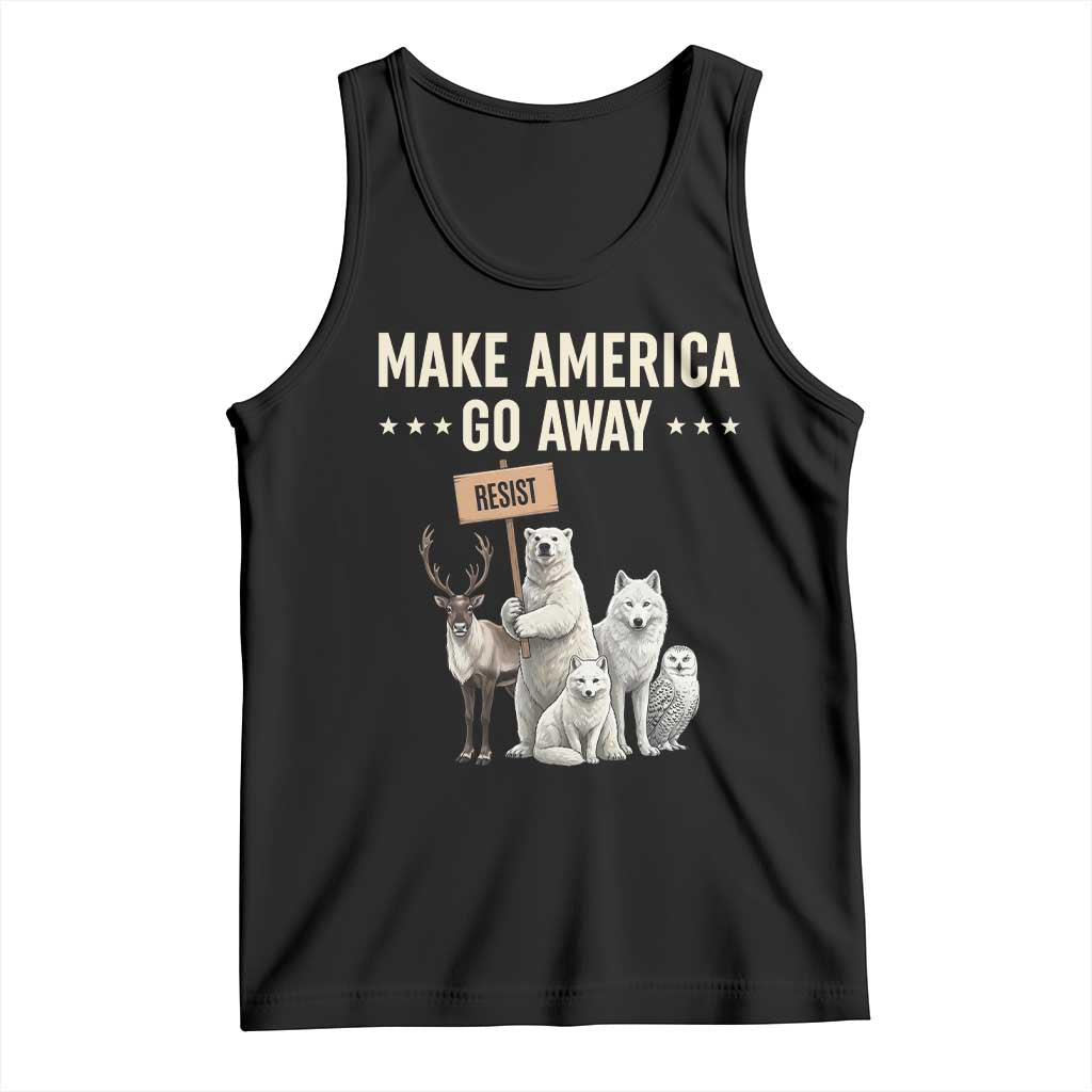 Make America Go Away Tank Top Greenland Support Gift TS12 Black Print Your Wear
