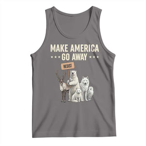 Make America Go Away Tank Top Greenland Support Gift TS12 Deep Heather Print Your Wear
