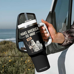 Make America Go Away Tumbler With Handle Greenland Support Gift TS12 Print Your Wear