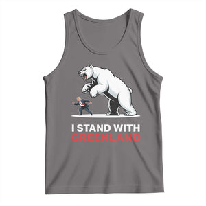 I Stand With Greenland Tank Top Anti Fascist Political Parody Gift TS12 Deep Heather Print Your Wear