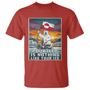 Funny Our Ice Is Nothing Like Your Ice T Shirt Greenland Support Gift TS12 Red Print Your Wear