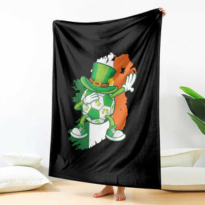 Funny Dabbing Soccer Ball Throw Blanket St Patricks Day TS12 Print Your Wear