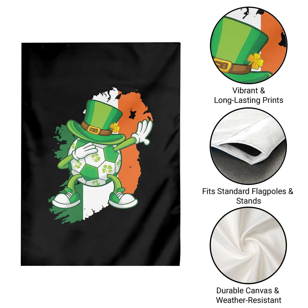Funny Dabbing Soccer Ball Garden Flag St Patricks Day TS12 Print Your Wear