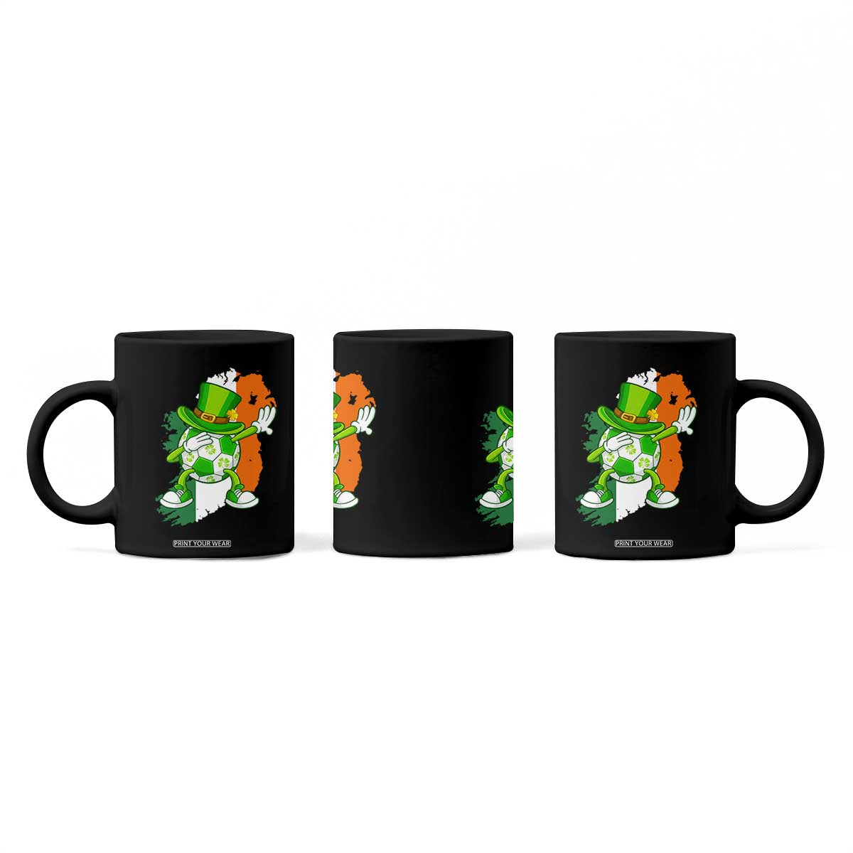 Funny Dabbing Soccer Ball Coffee Mug St Patricks Day TS12 Print Your Wear