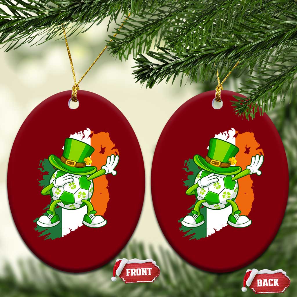 Funny Dabbing Soccer Ball Ceramic Ornament St Patricks Day TS12 Print Your Wear