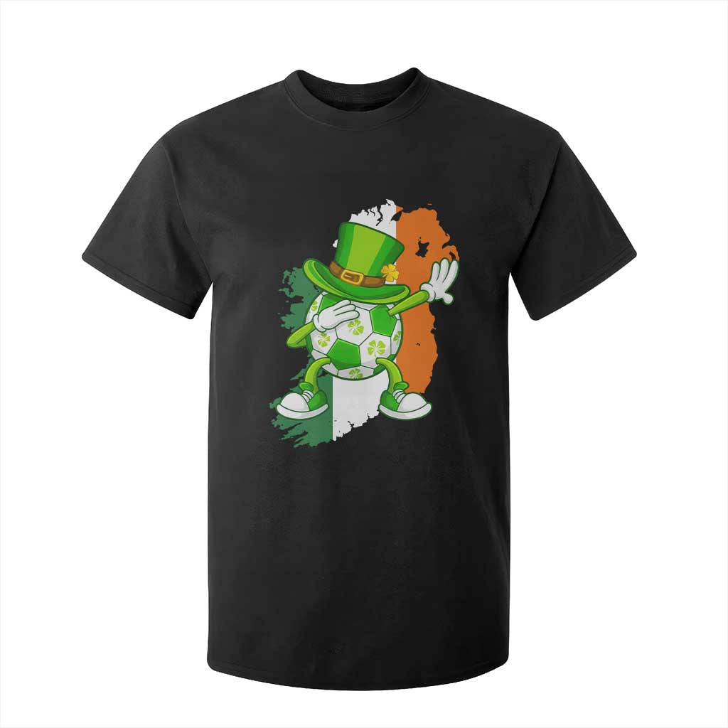 Funny Dabbing Soccer Ball T Shirt For Kid St Patricks Day TS12 Black Print Your Wear