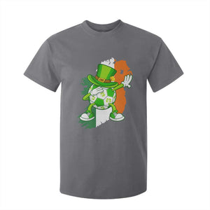 Funny Dabbing Soccer Ball T Shirt For Kid St Patricks Day TS12 Charcoal Print Your Wear