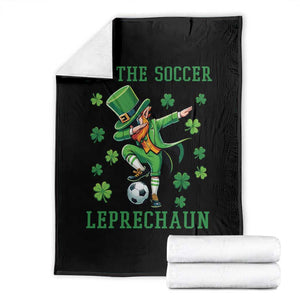 I Am The Soccer Leprechaun Throw Blanket Funny Irish Soccer TS12 Black Print Your Wear