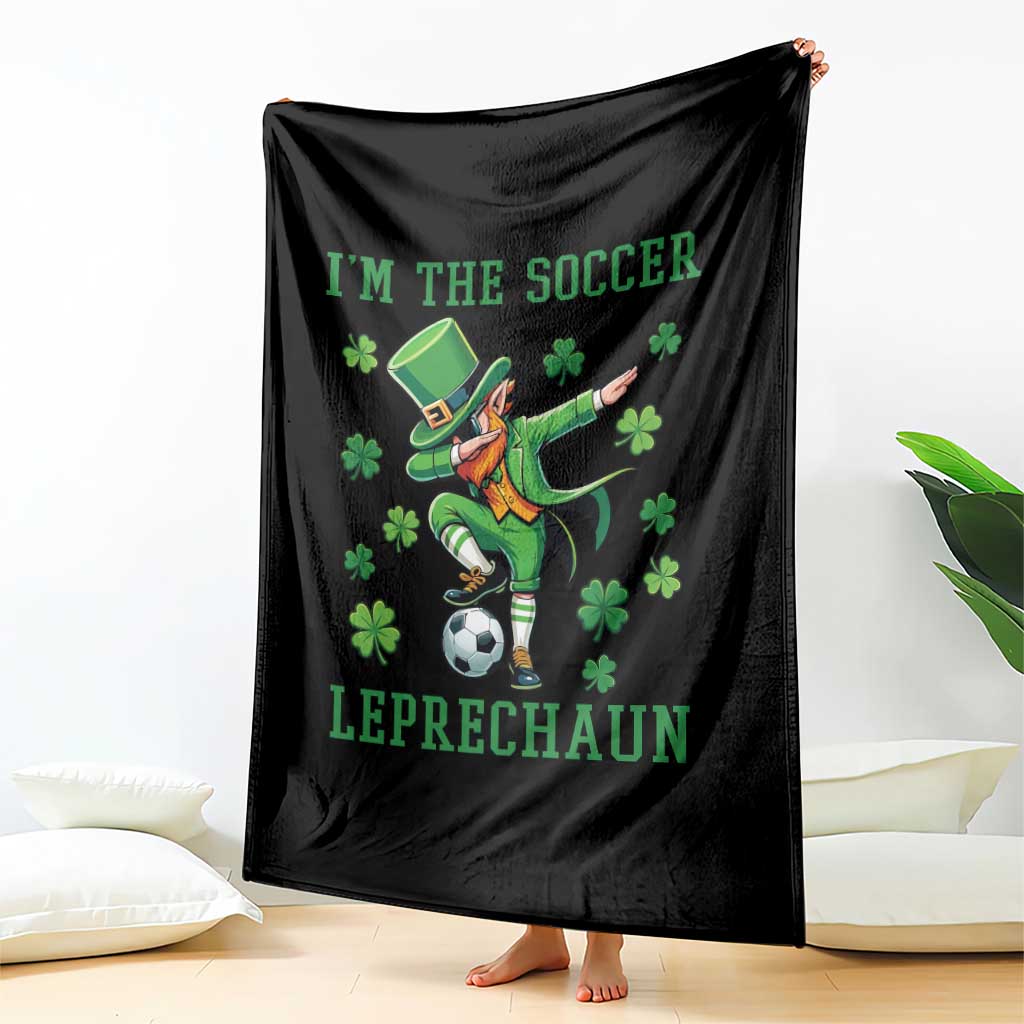 I Am The Soccer Leprechaun Throw Blanket Funny Irish Soccer TS12 Print Your Wear