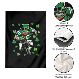 Leprechaun Football Dabbing Pose Garden Flag Lucky Irish Gift TS12 Print Your Wear