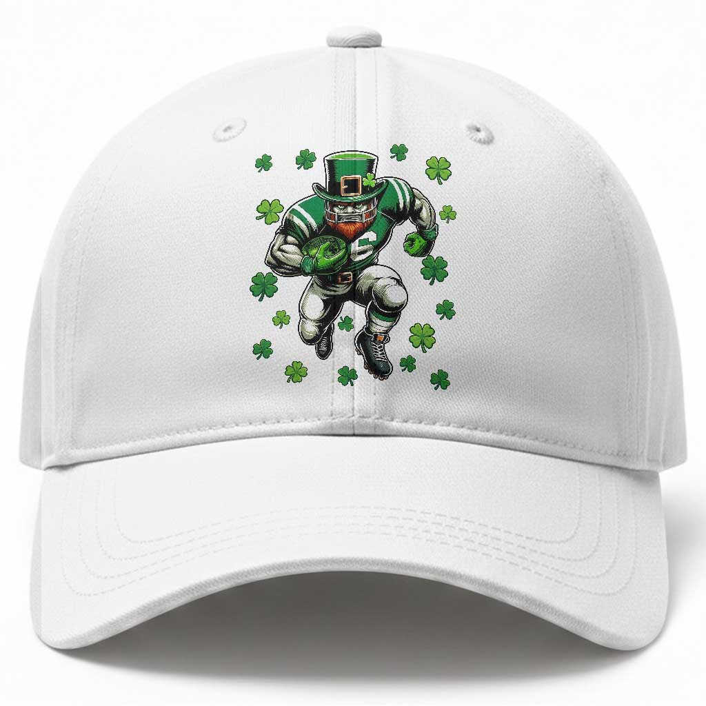 Leprechaun Football Dabbing Pose Baseball Cap Lucky Irish Gift TS12 Print Your Wear