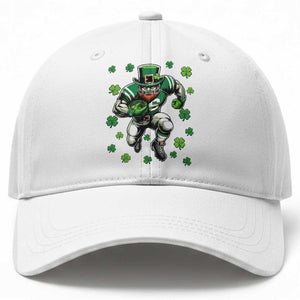 Leprechaun Football Dabbing Pose Baseball Cap Lucky Irish Gift TS12 Print Your Wear