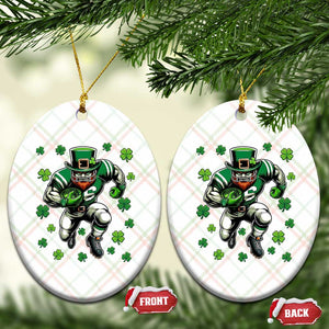 Leprechaun Football Dabbing Pose Ceramic Ornament Lucky Irish Gift TS12 Print Your Wear