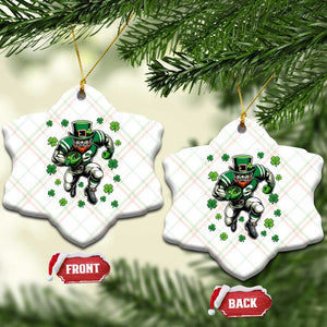 Leprechaun Football Dabbing Pose Ceramic Ornament Lucky Irish Gift TS12 Print Your Wear