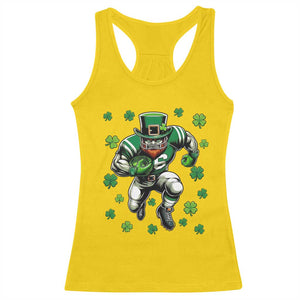 Leprechaun Football Dabbing Pose Racerback Tank Top Lucky Irish Gift TS12 Daisy Print Your Wear