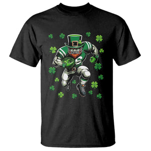 Leprechaun Football Dabbing Pose T Shirt Lucky Irish Gift TS12 Black Print Your Wear