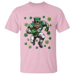 Leprechaun Football Dabbing Pose T Shirt Lucky Irish Gift TS12 Light Pink Print Your Wear