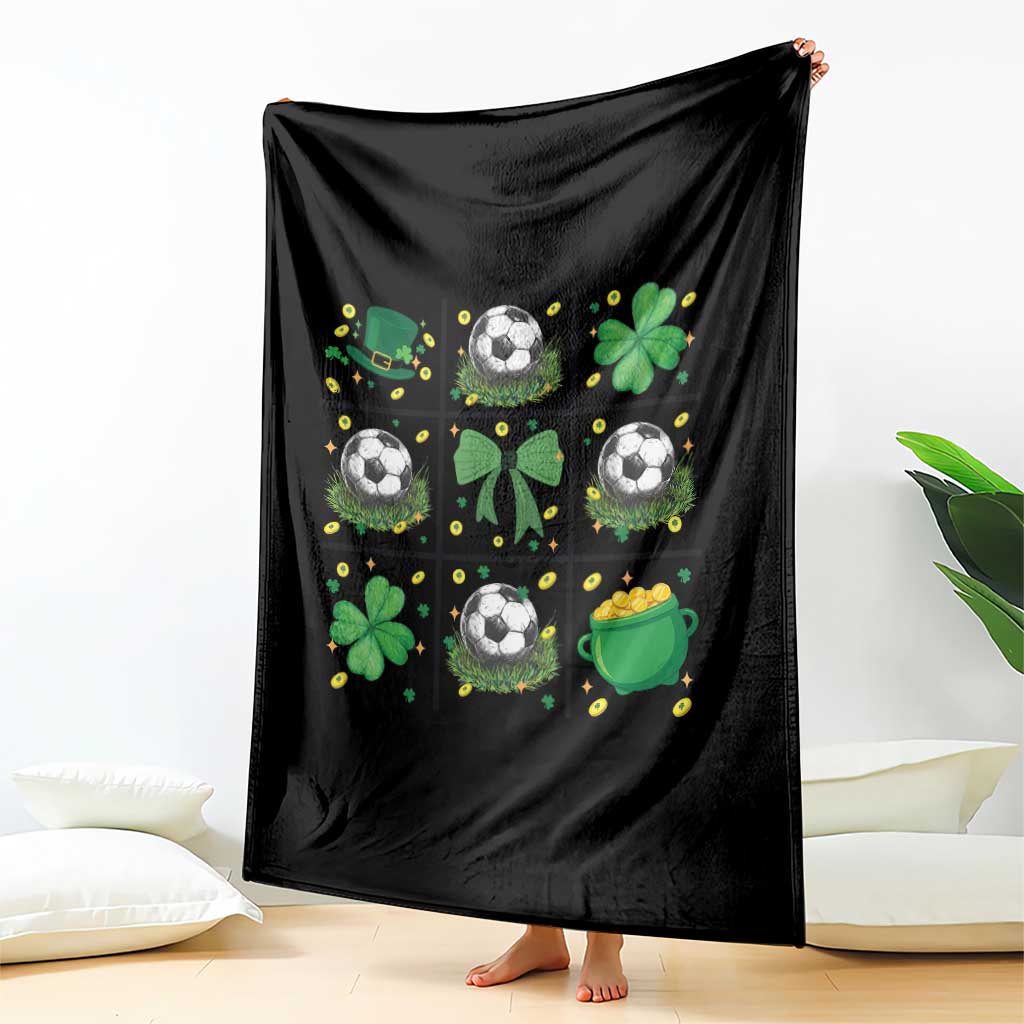 St Patricks Day Soccer Throw Blanket Irish Pride Gift TS12 Print Your Wear