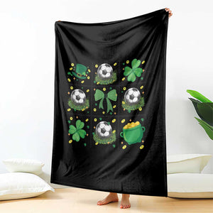 St Patricks Day Soccer Throw Blanket Irish Pride Gift TS12 Print Your Wear