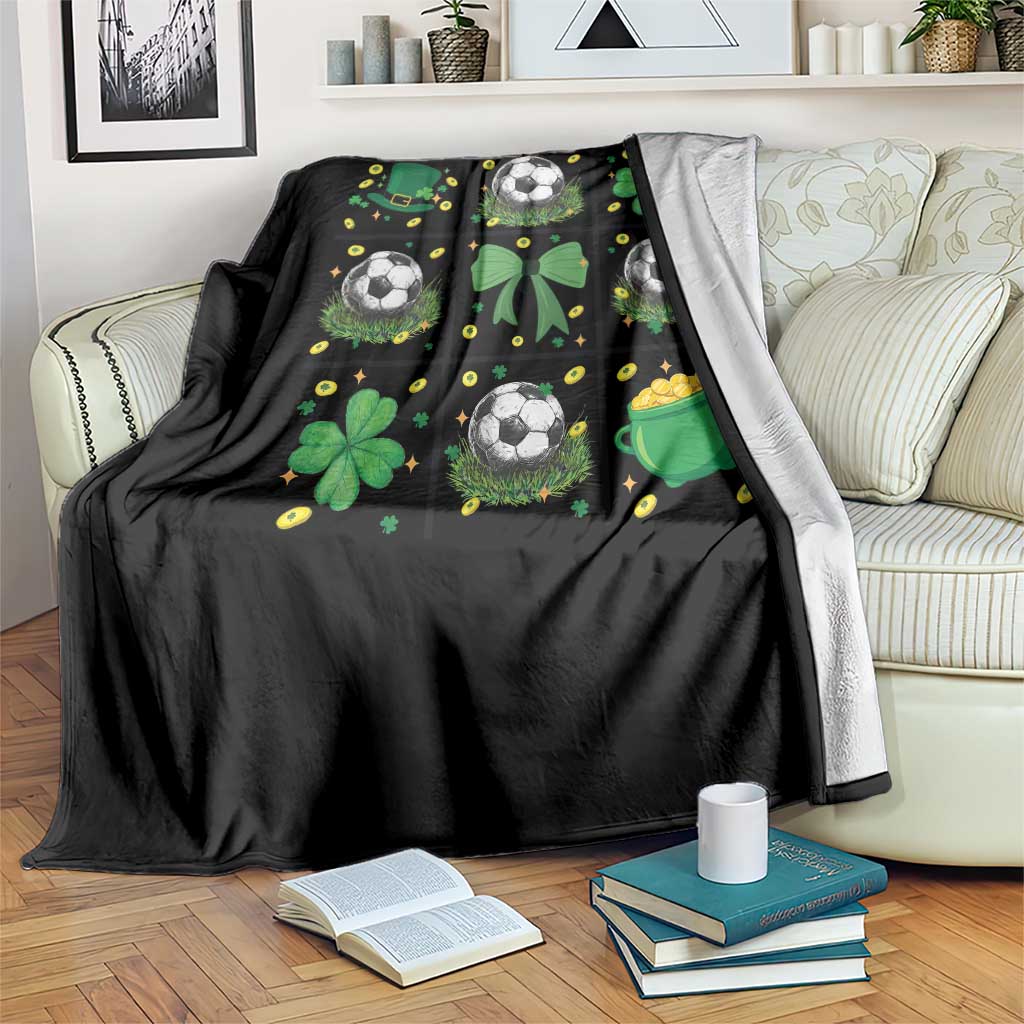 St Patricks Day Soccer Throw Blanket Irish Pride Gift TS12 Print Your Wear