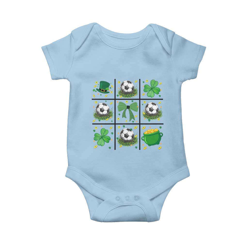 St Patricks Day Soccer Baby Onesie Irish Pride Gift TS12 Light Blue Print Your Wear