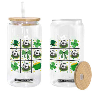 St Patricks Day Soccer Glass Can Irish Pride Gift TS12 Print Your Wear
