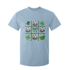 St Patricks Day Soccer T Shirt For Kid Irish Pride Gift TS12 Light Blue Print Your Wear
