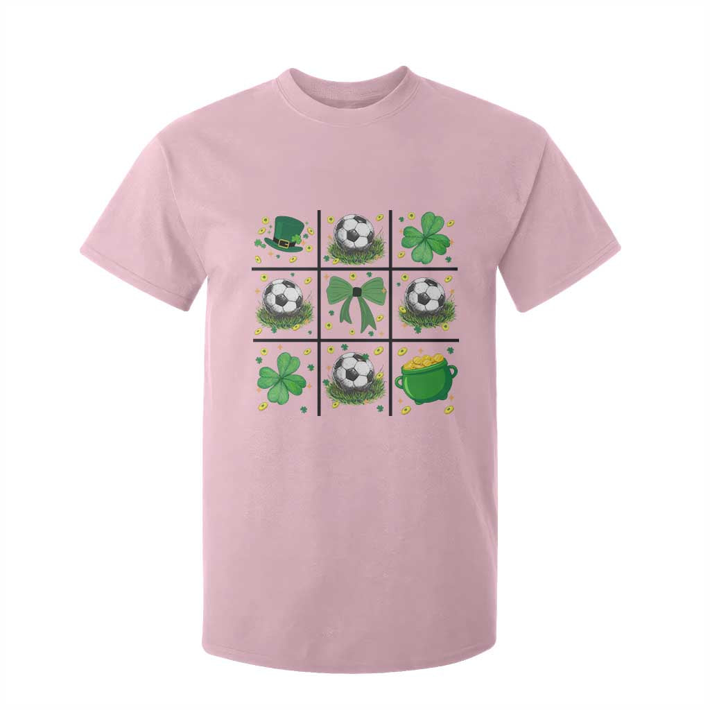St Patricks Day Soccer T Shirt For Kid Irish Pride Gift TS12 Light Pink Print Your Wear