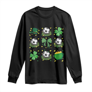 St Patricks Day Soccer Long Sleeve Shirt Irish Pride Gift TS12 Black Print Your Wear