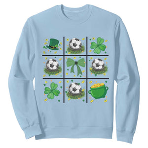 St Patricks Day Soccer Sweatshirt Irish Pride Gift TS12 Light Blue Print Your Wear