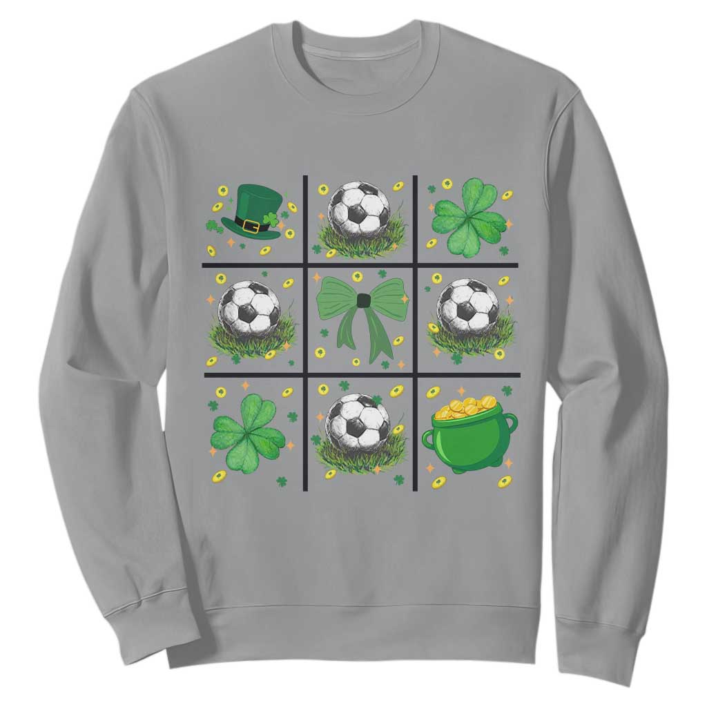 St Patricks Day Soccer Sweatshirt Irish Pride Gift TS12 Sport Gray Print Your Wear