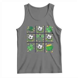 St Patricks Day Soccer Tank Top Irish Pride Gift TS12 Black Heather Print Your Wear