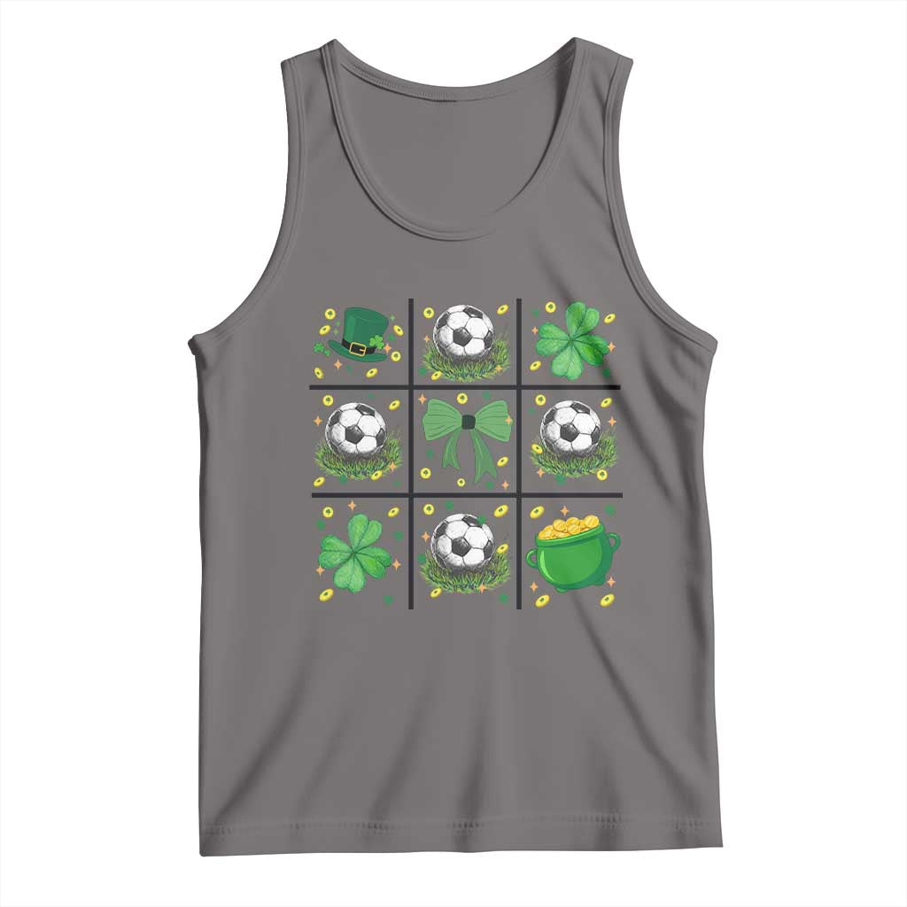 St Patricks Day Soccer Tank Top Irish Pride Gift TS12 Deep Heather Print Your Wear