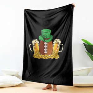 Funny Leprechaun Hat American Football Throw Blanket TS12 Print Your Wear