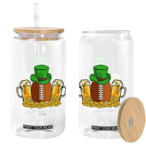 Funny Leprechaun Hat American Football Glass Can TS12 Print Your Wear