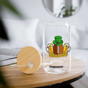 Funny Leprechaun Hat American Football Glass Can TS12 Print Your Wear