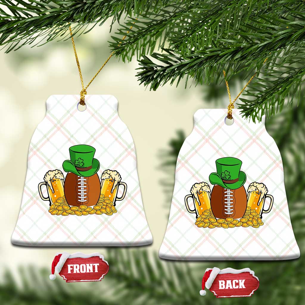 Funny Leprechaun Hat American Football Ceramic Ornament TS12 Print Your Wear