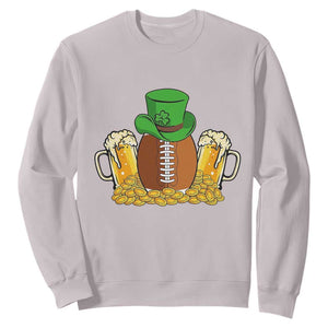 Funny Leprechaun Hat American Football Sweatshirt TS12 Ice Gray Print Your Wear