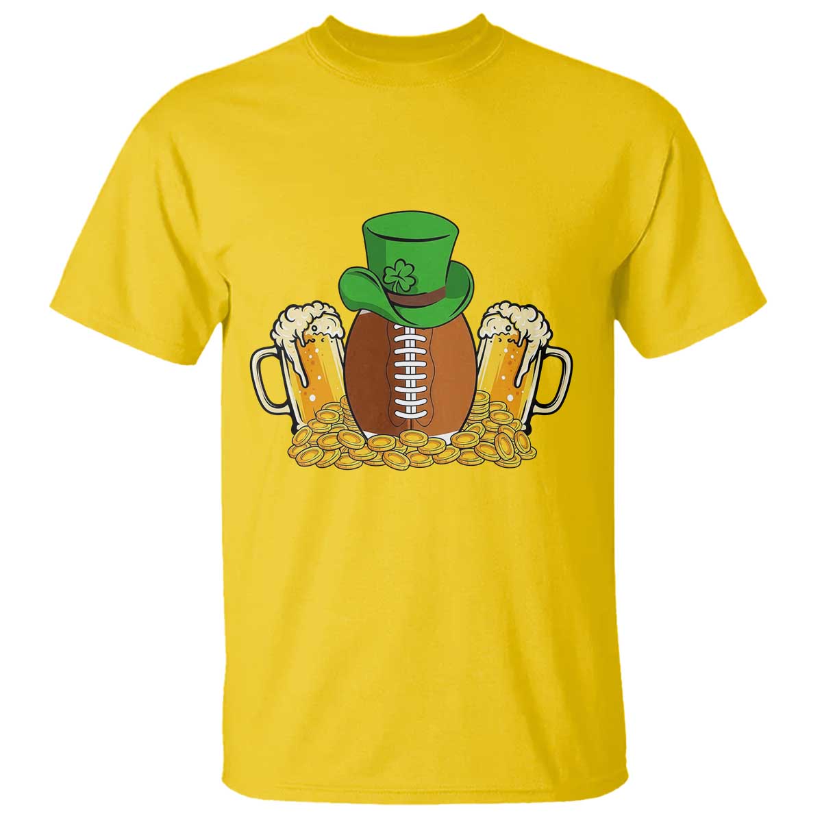 Funny Leprechaun Hat American Football T Shirt TS12 Daisy Print Your Wear