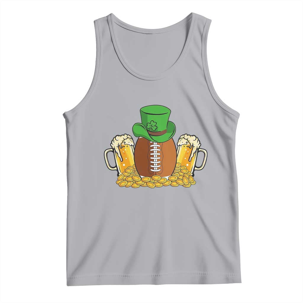Funny Leprechaun Hat American Football Tank Top TS12 Athletic Heather Print Your Wear