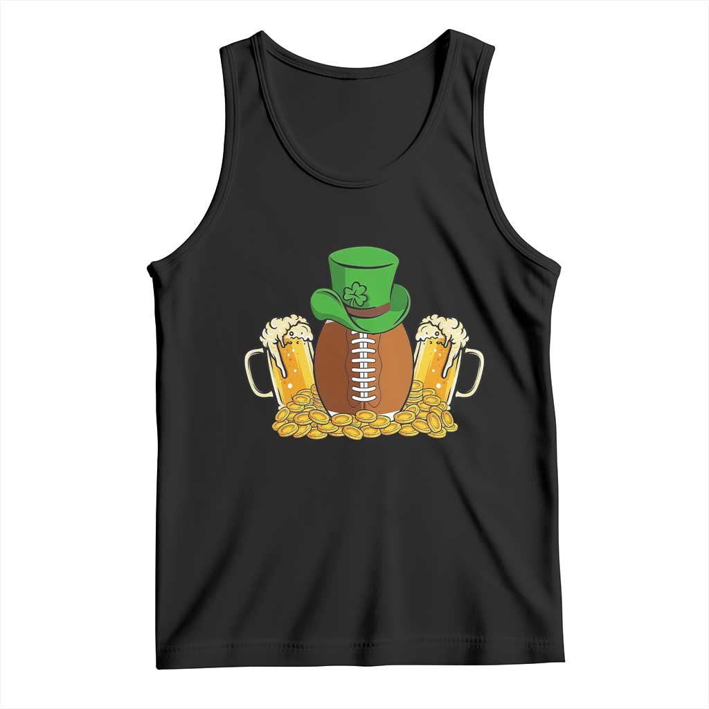 Funny Leprechaun Hat American Football Tank Top TS12 Black Print Your Wear