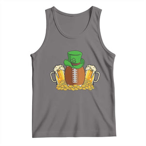 Funny Leprechaun Hat American Football Tank Top TS12 Deep Heather Print Your Wear