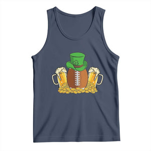 Funny Leprechaun Hat American Football Tank Top TS12 Navy Print Your Wear