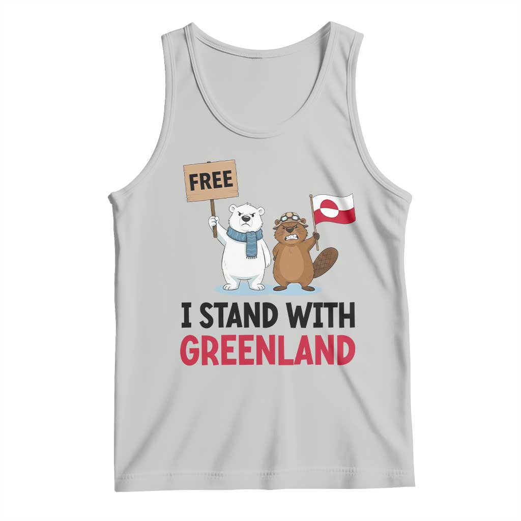 I Stand With Greenland Tank Top Anti Authoritarian Political Gag Gift TS12 Ash Print Your Wear