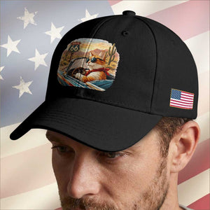 Route Highway 66 Cat Baseball Cap Americana Road Trip TS12 Print Your Wear