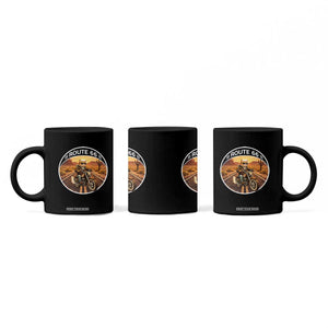 Route Highway 66 Motorcycle Cat Coffee Mug Road Trip Adventure TS12 Print Your Wear